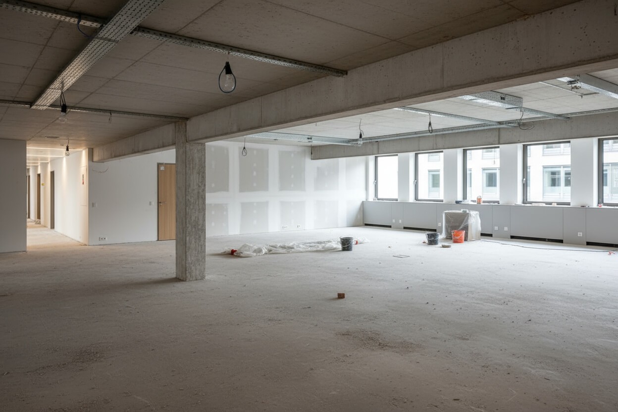 Plateau de bureaux avant travaux